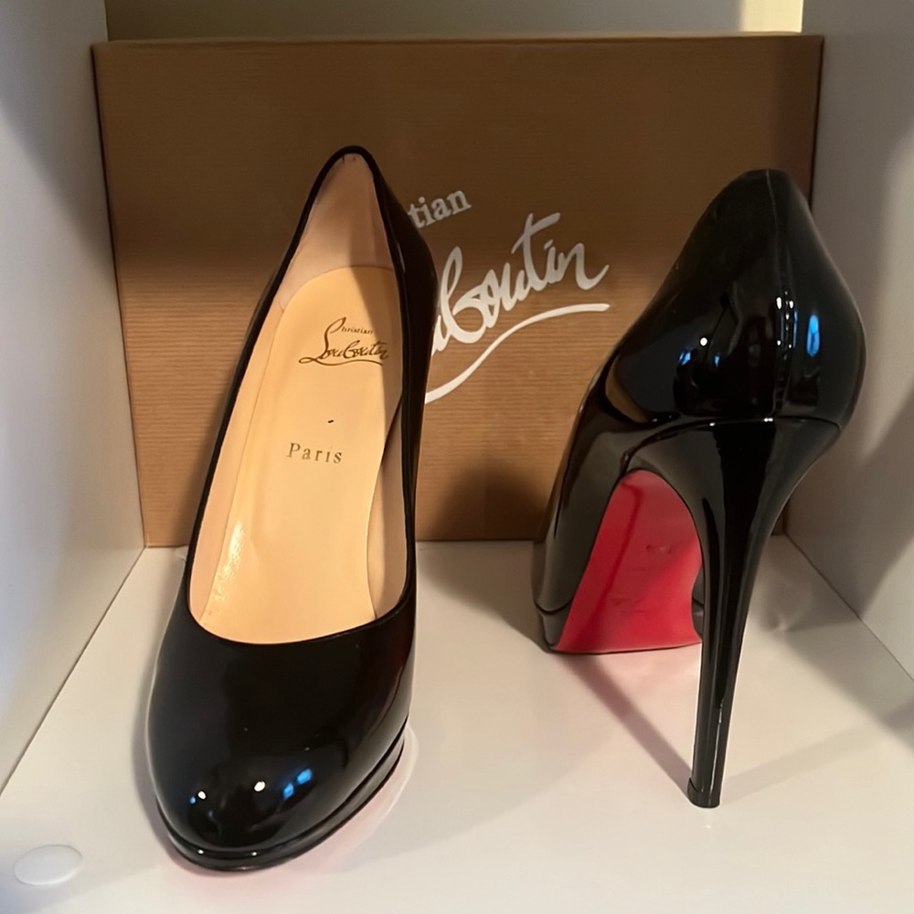 Christian Louboutin 120mm Patent Leather Pump Heel